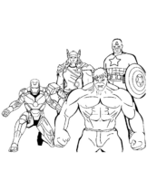 Disegni di Avengers da colorare