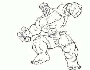 Disegno di Hulk da stampare e colorare 147