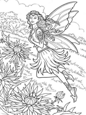 Disegno di fata da stampare e colorare 62