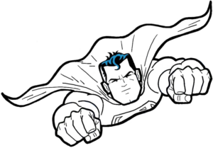 Disegno di Superman da stampare e colorare 3