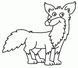 Disegno di lupo da stampare e colorare 9