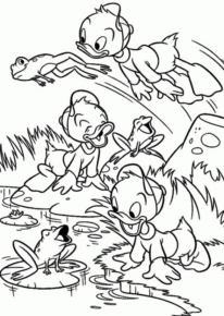 Disegno di Qui Quo Qua da stampare e colorare 8