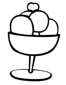 Disegno di gelato da stampare e colorare 11