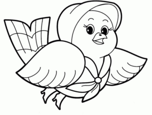 Disegno di passero da stampare e colorare 64