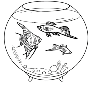 Disegno di pesce da stampare e colorare 136