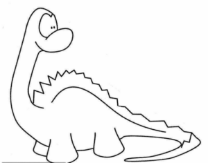 Disegno di Brachiosauro da stampare e colorare 17