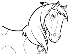 Disegno di cavallo da stampare e colorare 97