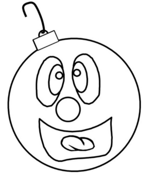 Disegno di palla di Natale da stampare e colorare 52