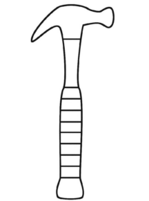 Disegno di utensile da lavoro da stampare e colorare 24