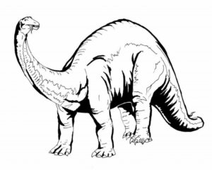 Disegno di Brachiosauro da stampare e colorare 38