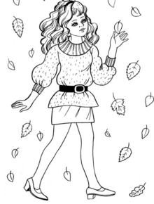 Disegno di autunno da stampare e colorare 3