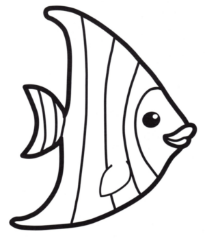 Disegno di pesce da stampare e colorare 147