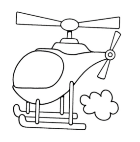 Disegno di elicottero da stampare e colorare 31