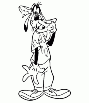 Disegno di Pippo da stampare e colorare 4