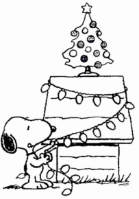 Disegno di Snoopy da stampare e colorare 9