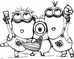 Disegno di Cattivissimo me – Minions da stampare e colorare 3