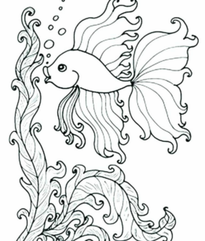 Disegno di pesce da stampare e colorare 276