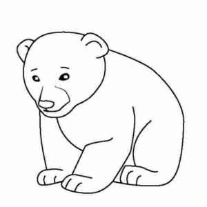 Disegno di orso da stampare e colorare 103