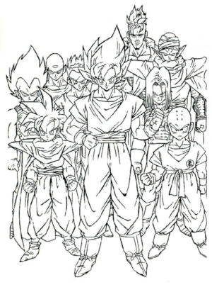 Disegno di Dragon Ball da stampare e colorare 131