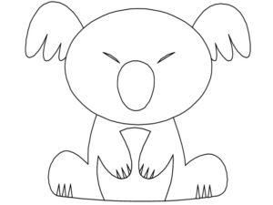 Disegno di koala da stampare e colorare 2