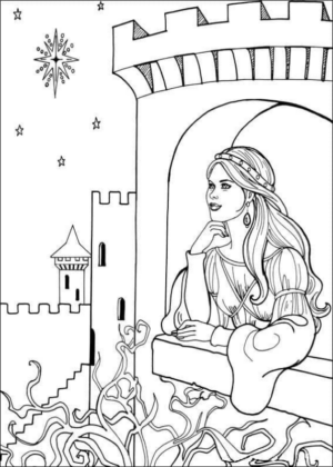 Disegno di castello da stampare e colorare 117