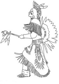 Disegno di Indiani d’America da stampare e colorare 38