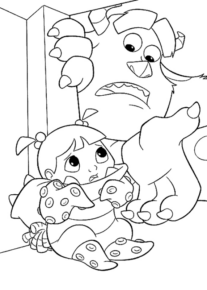 Disegno di Monsters & Co da stampare e colorare 22 Disegno di Monsters & Co da stampare e colorare 22