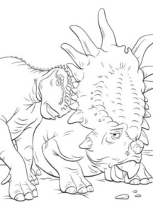 Disegno di Triceratopo da stampare e colorare 6
