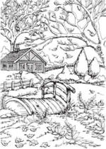 Disegni di Paesaggi da colorare