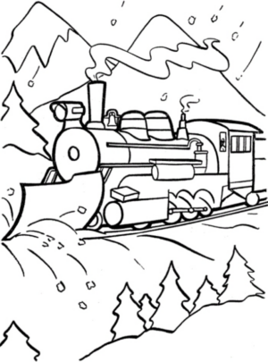 Disegno di treno da stampare e colorare 65