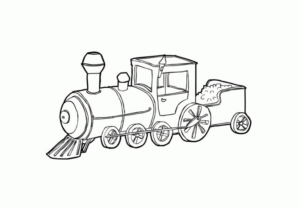 Disegno di treno da stampare e colorare 59