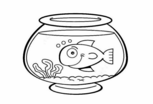 Disegno di pesce da stampare e colorare 284