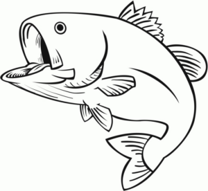 Disegno di pesce da stampare e colorare 18