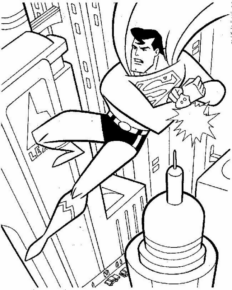 Disegno di Superman da stampare e colorare 56
