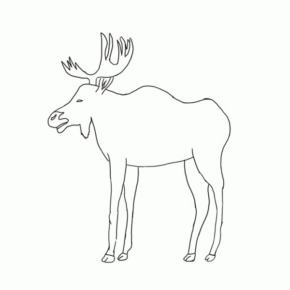 Disegno di alce da stampare e colorare 26