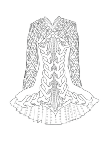 Disegno di vestito da donna da stampare e colorare 20