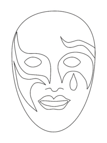 Disegno di maschera da stampare e colorare 64