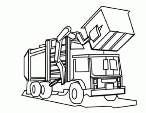 Disegno di mezzo da lavoro da stampare e colorare 71