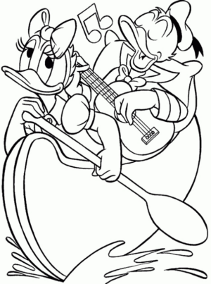 Disegno di Paperino da stampare e colorare 55