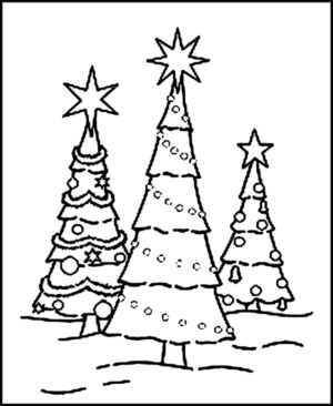 Disegno di albero di Natale da stampare e colorare 190