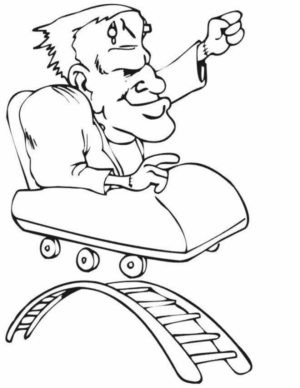 Disegno di Frankenstein da stampare e colorare 19