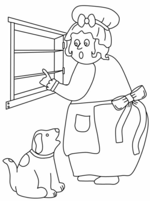 Disegno di cuoco da stampare e colorare 18