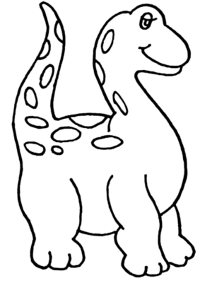 Disegno di Apatosauro da stampare e colorare
