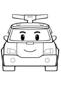 Disegno di Robocar da stampare e colorare 21