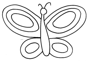 Disegno di farfalla da stampare e colorare 164