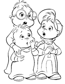 Disegno di Alvin da stampare e colorare 11