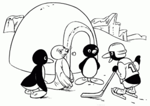 Disegno di pinguino da stampare e colorare 16