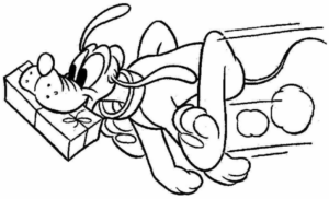 Disegno di Pluto da stampare e colorare 44