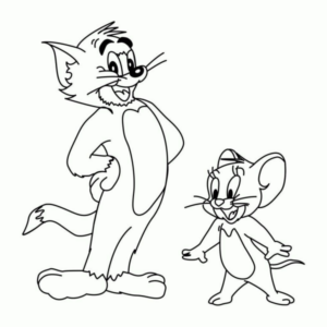 Disegno di Tom e Jerry da stampare e colorare 68