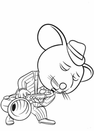 Disegno di musicista da stampare e colorare 23